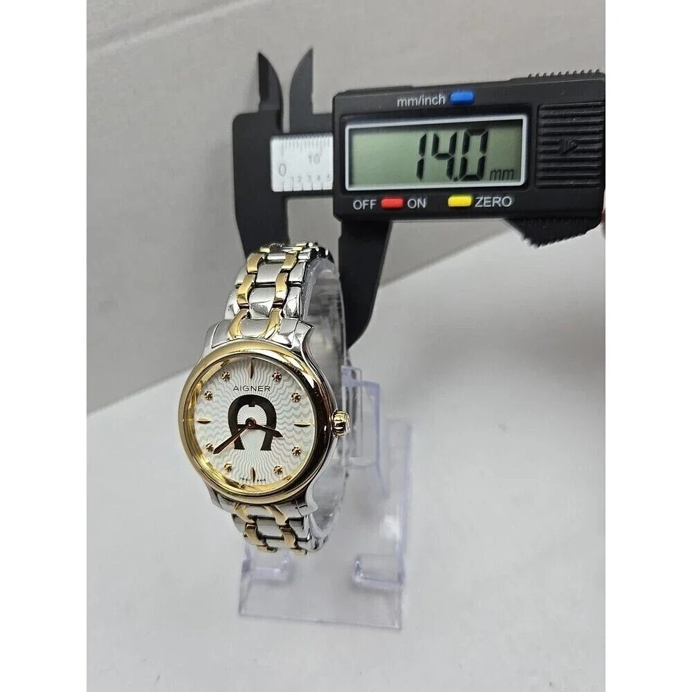 Aigner Como Swiss Made Two Tone Womens Watch Quartz New  display picture 3